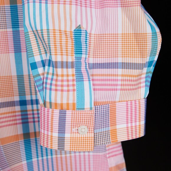 Lands' End Supima Cotton Button Front Top Women's 14 NWOT - Picture 3 of 7